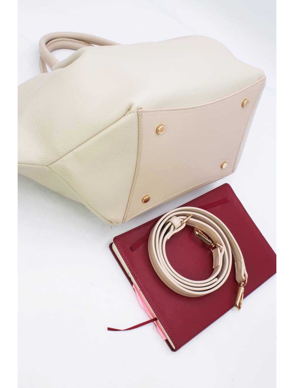 Sac à Main Ailes Structuré 25B-6356-Beige — vue 4