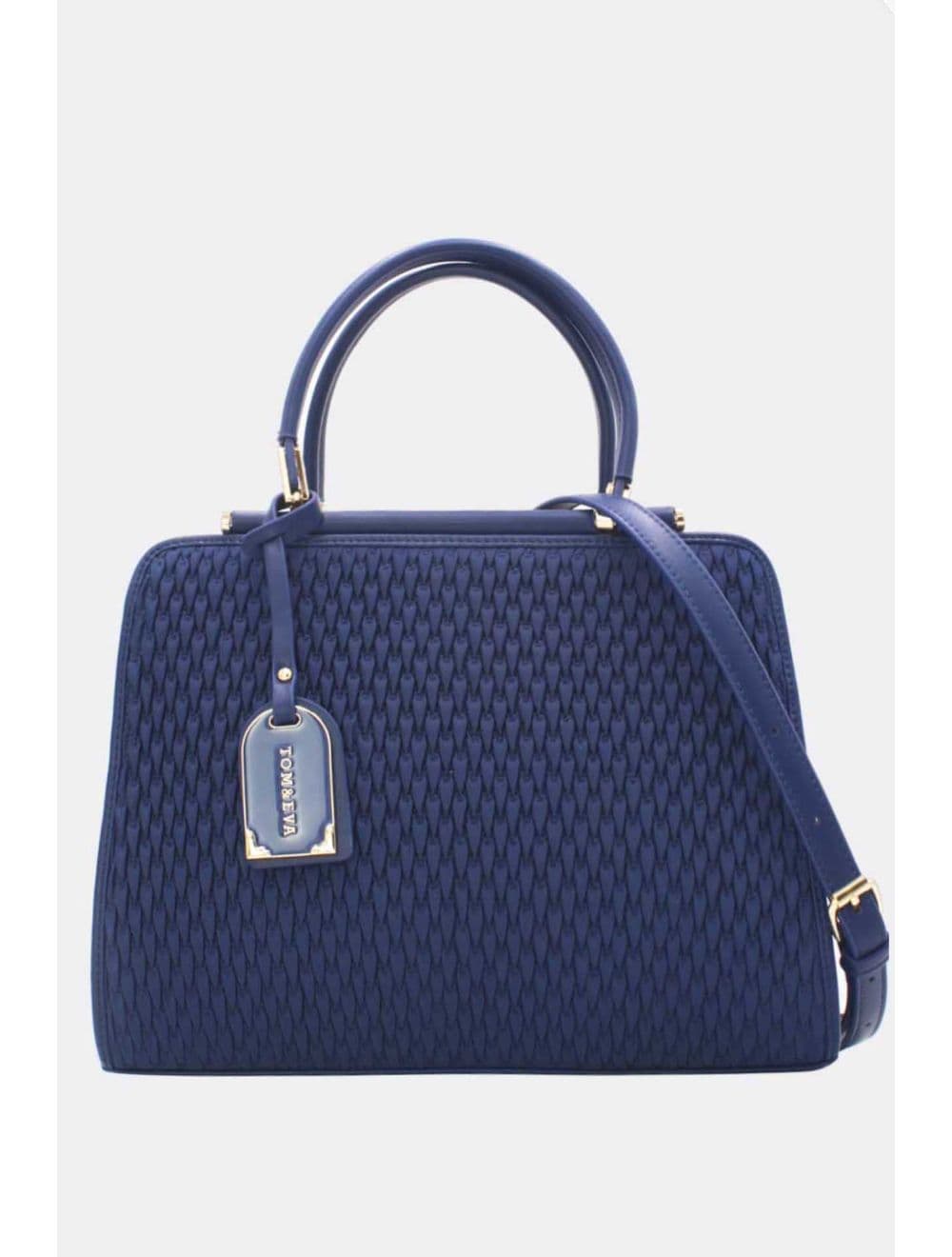 Sac à Main Tissu Avec Pendentif 25B-6317-Bleu