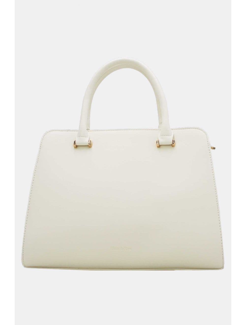 Sac à Main Tissu Avec Pendentif 25B-6192-Blanc — vue 3