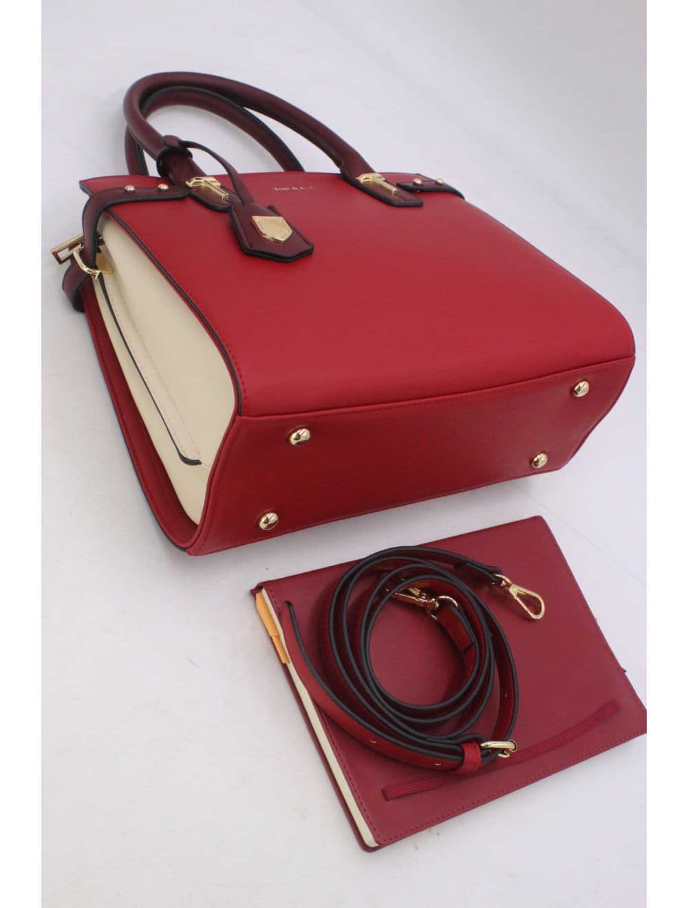 Sac à Main Double Porté Chic-21B-5179-Red/D.Red — vue 3