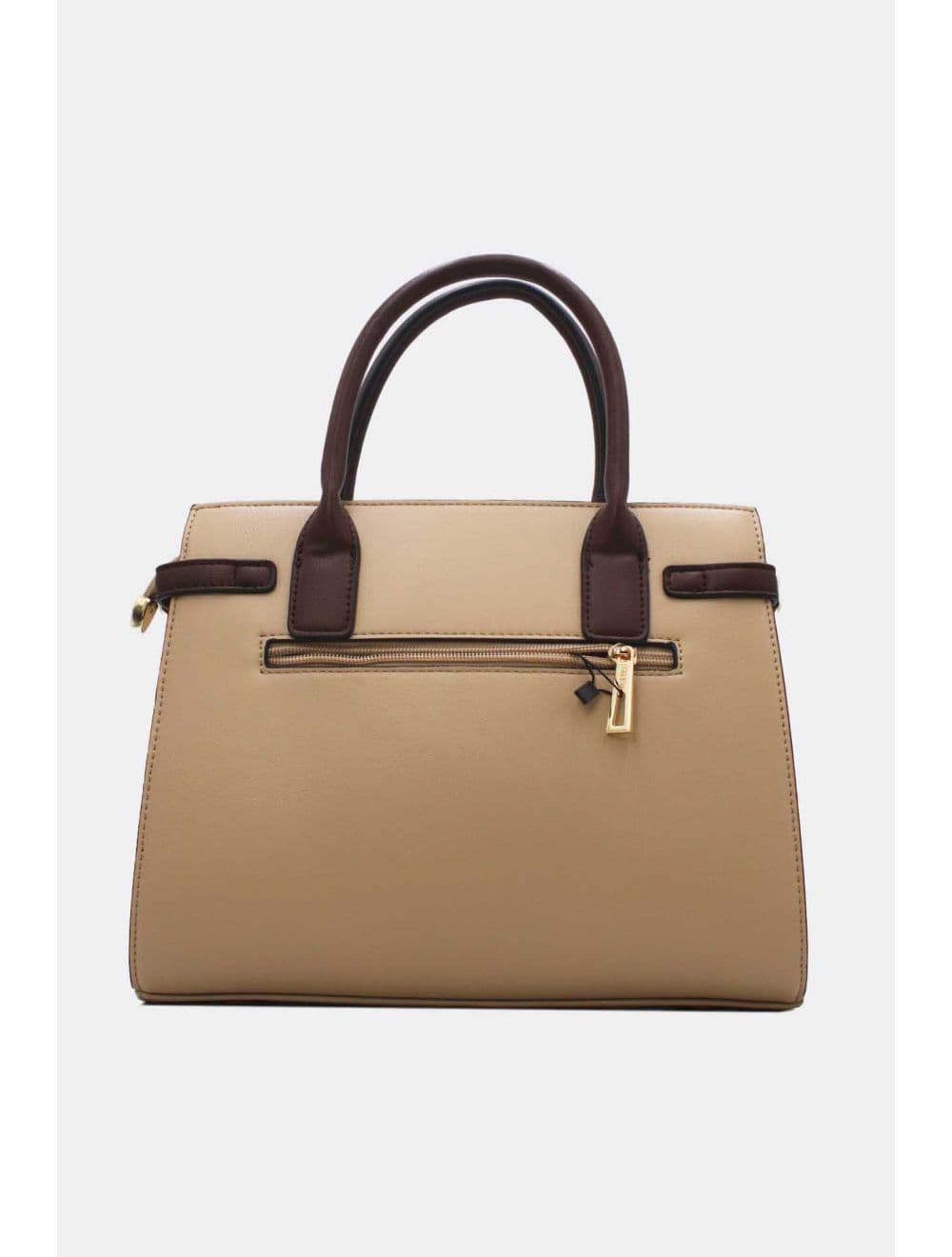 Sac à Main Double Porté Chic-21B-5179-Khaki/Coffee — vue 3