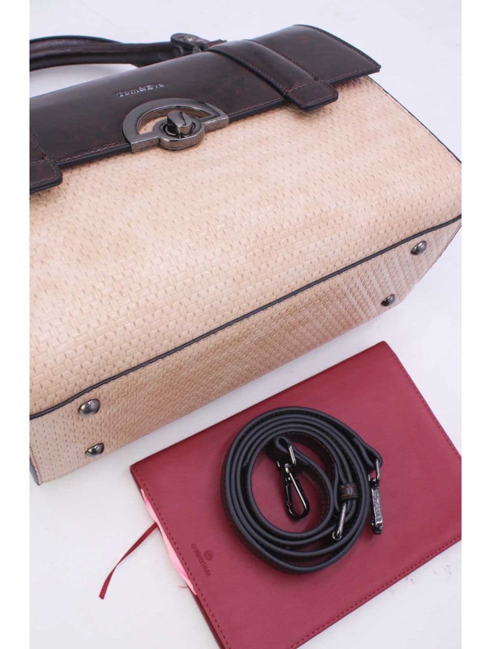 Sac Docteur Effet Tressé 25B-6242-Apricot/Brown — vue 4