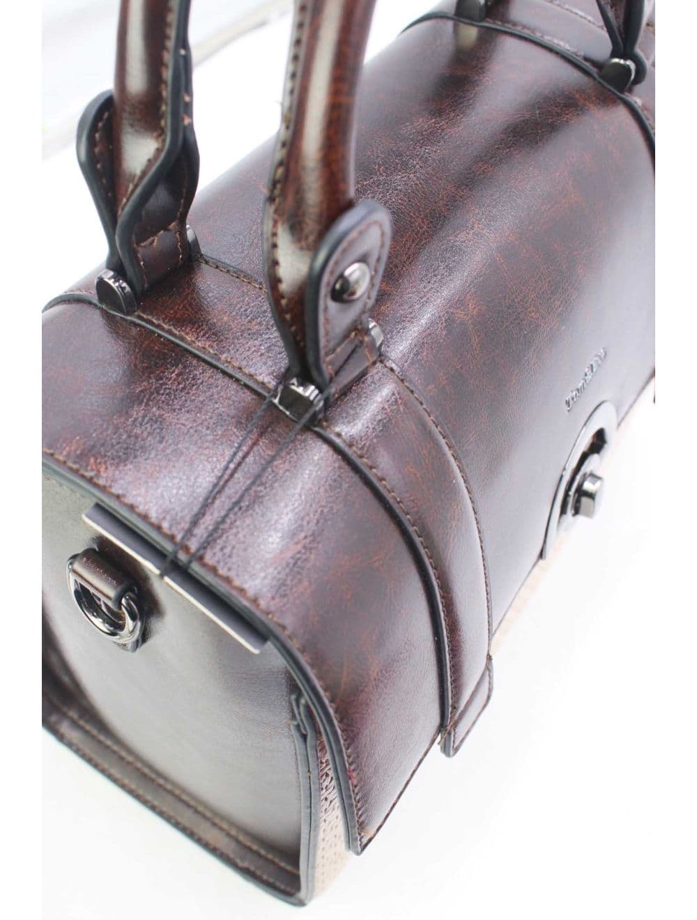 Sac Docteur Effet Tressé 25B-6242-Apricot/Brown — vue 5