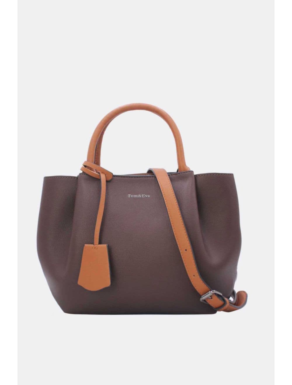 Sac à Main Effet Cuir 25B-6375-Coffee/Brown
