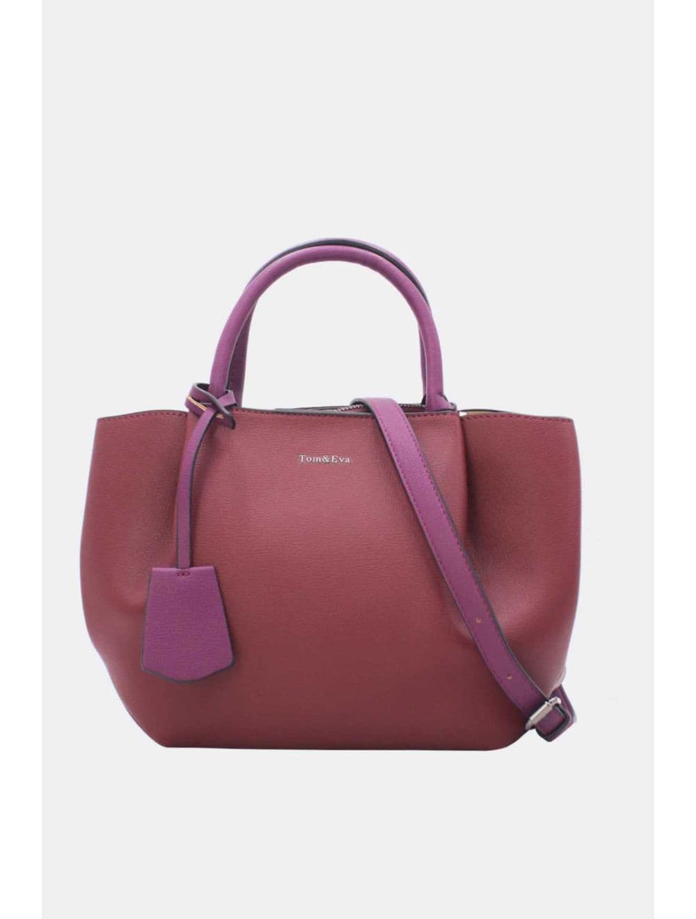 Sac à Main Effet Cuir 25B-6375-Z.Red/Purple