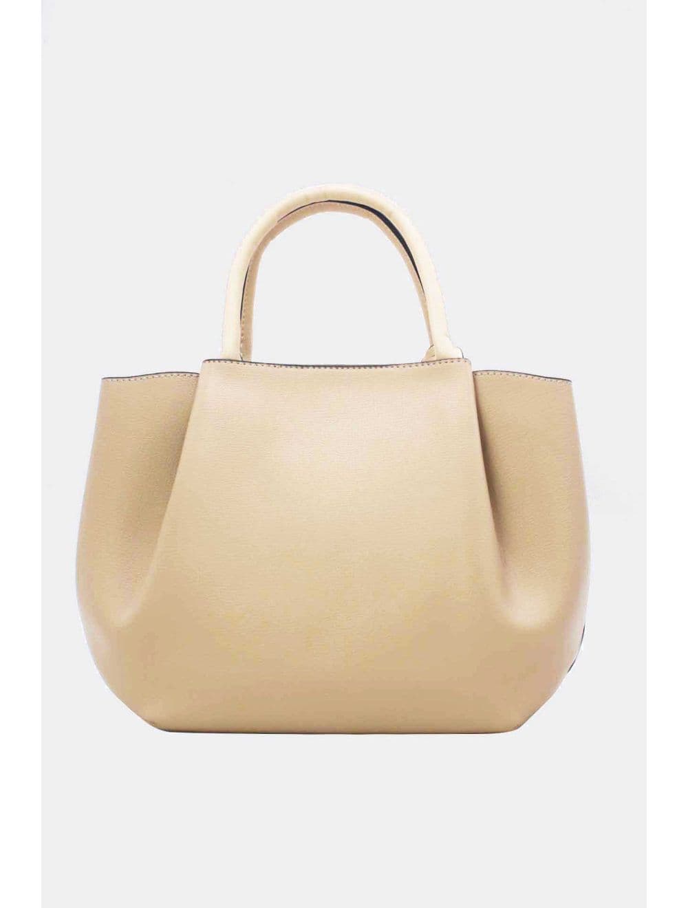 Sac à Main Effet Cuir 25B-6375-Khaki/Apricot — vue 3