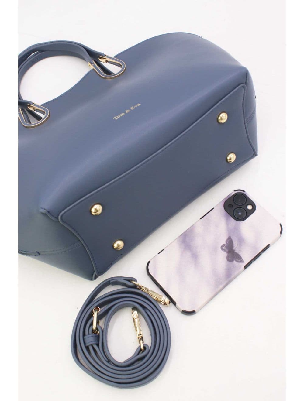 Sac à Main Forme Pétale 25B-6307-Bleu — vue 4