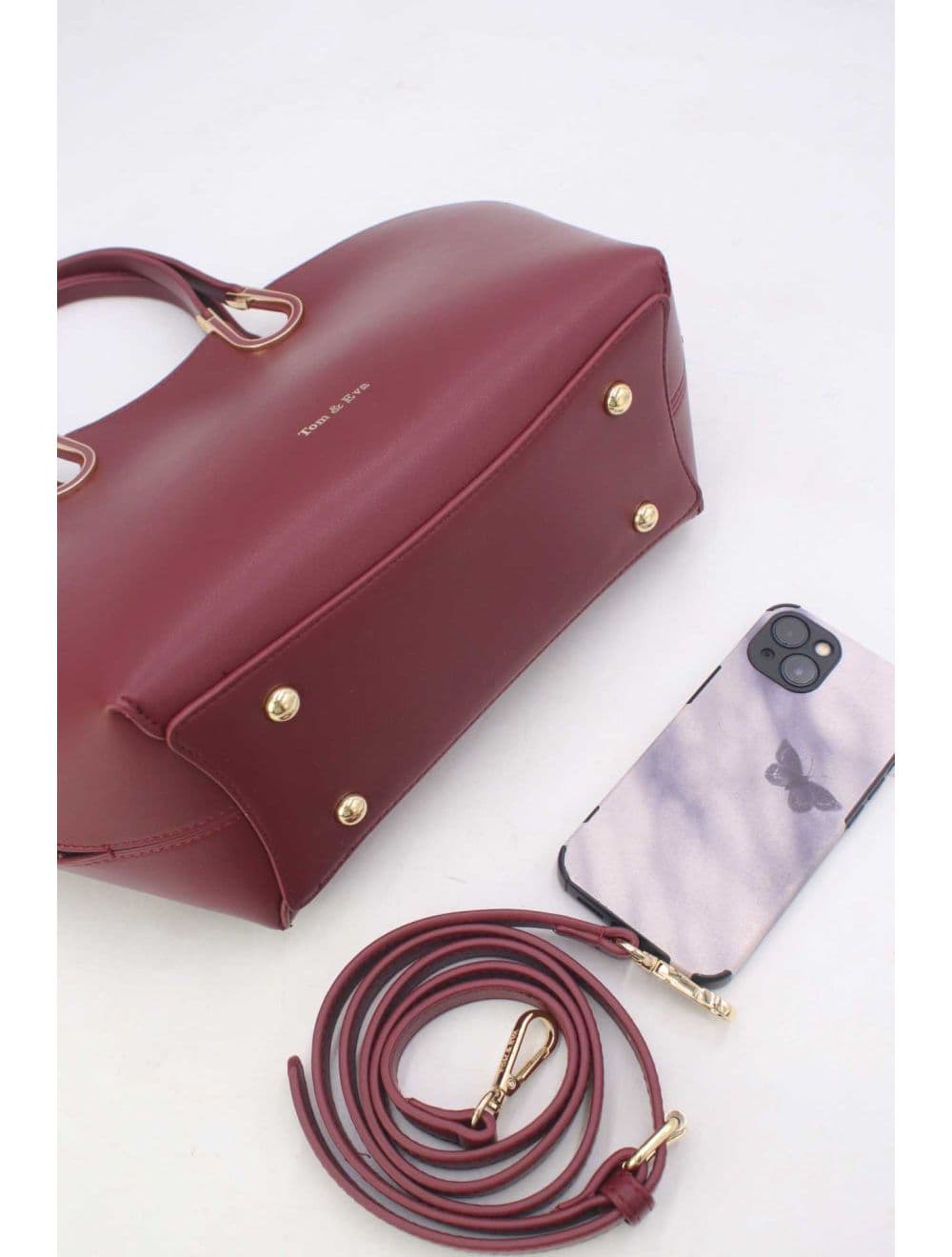 Sac à Main Forme Pétale 25B-6307-Bordeaux — vue 4