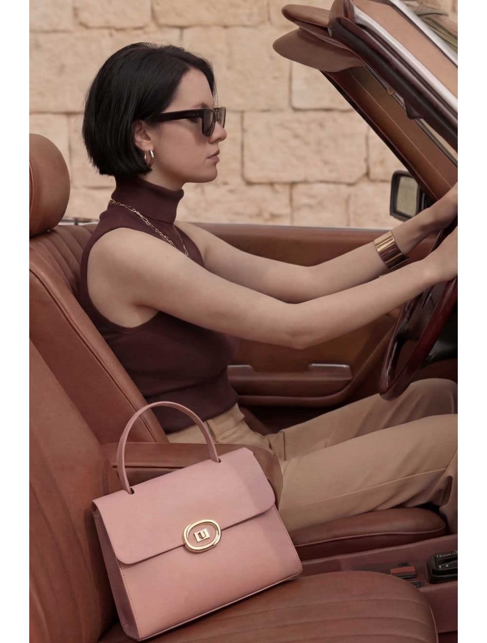 Sac à Main Minimaliste Femme RÉASSORT 23B-5765-Rose — vue 6