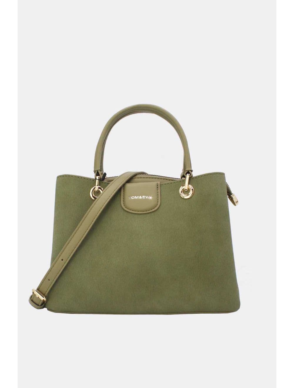 Petit Sac à Main Effet Cuir Grainé 25B-6377-Vert