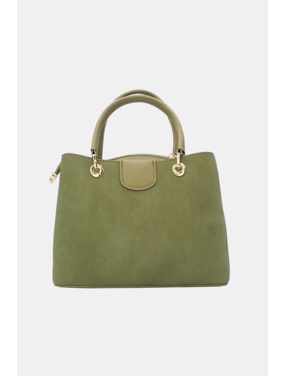 Petit Sac à Main Effet Cuir Grainé 25B-6377-Vert — vue 3