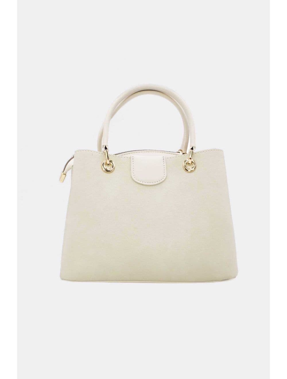 Petit Sac à Main Effet Cuir Grainé 25B-6377-Blanc — vue 3