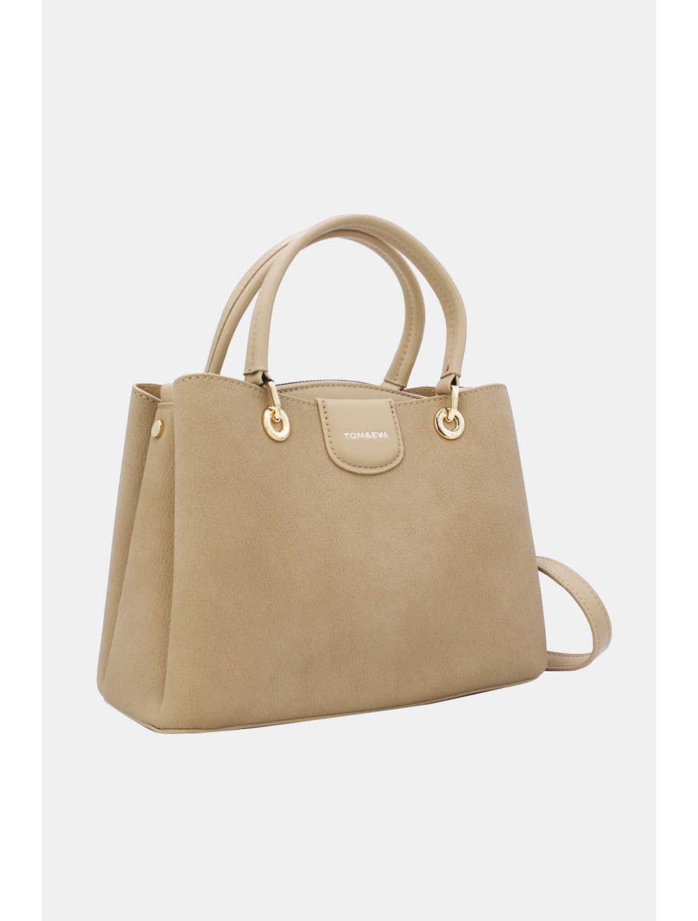 Petit Sac à Main Effet Cuir Grainé 25B-6377-Abricot — vue 2