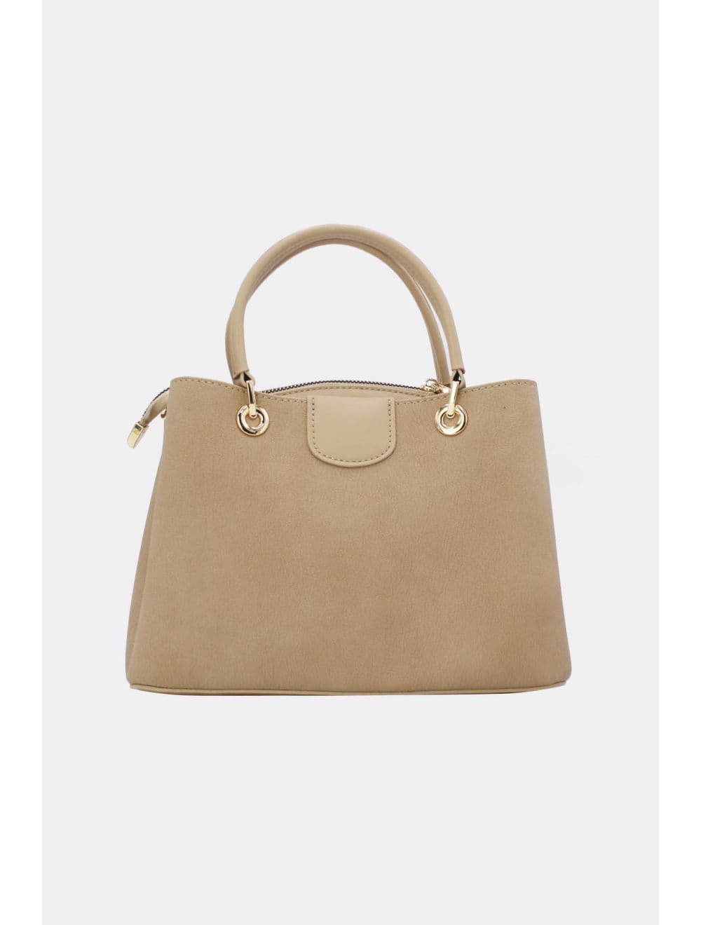 Petit Sac à Main Effet Cuir Grainé 25B-6377-Abricot — vue 3