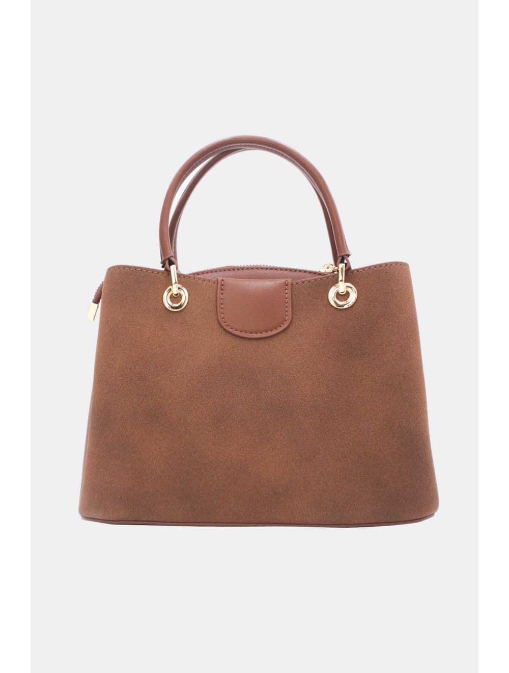Petit Sac à Main Effet Cuir Grainé 25B-6377-Café — vue 3
