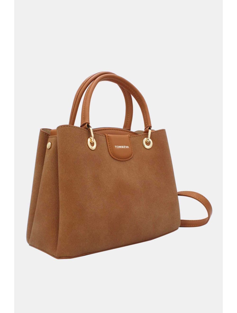 Petit Sac à Main Effet Cuir Grainé 25B-6377-Brun — vue 2