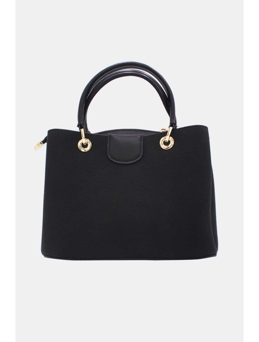 Petit Sac à Main Effet Cuir Grainé 25B-6377-Noir — vue 3