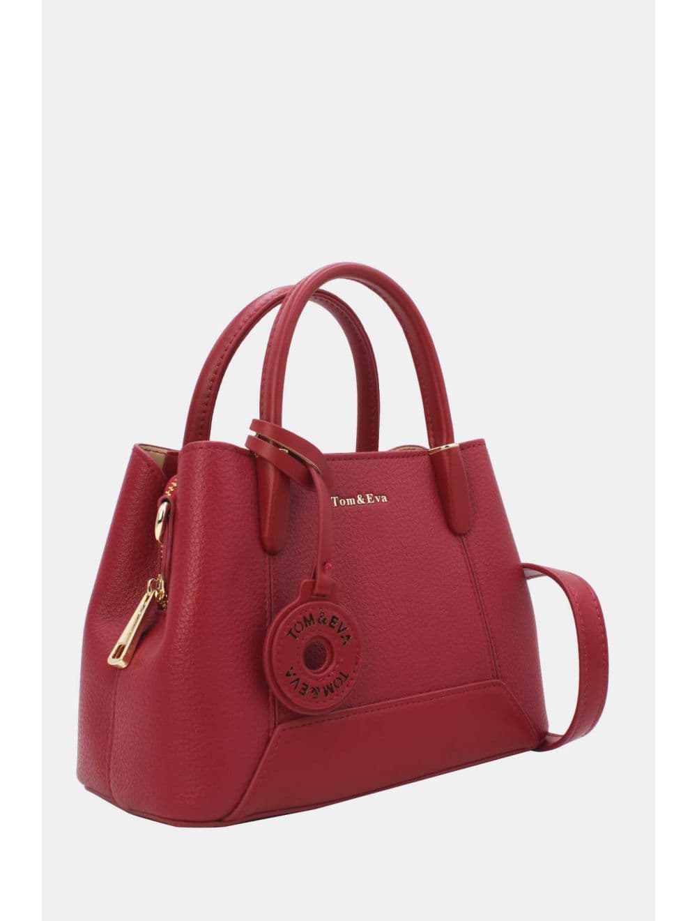 Petit Sac à Main Effet Cuir Grainé 25B-6417-Rouge