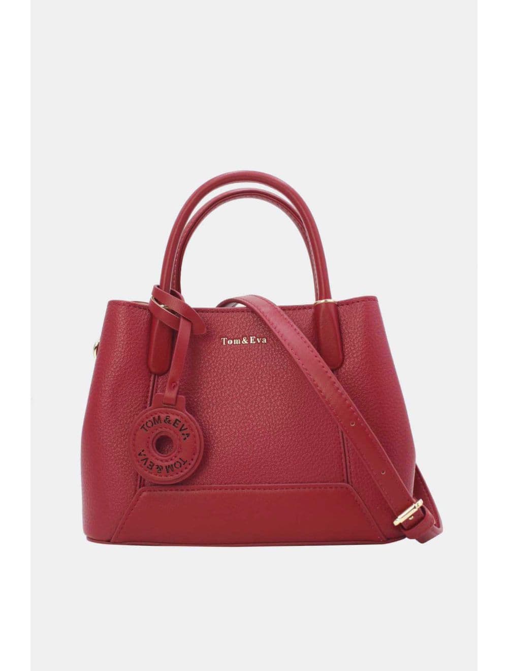 Petit Sac à Main Effet Cuir Grainé 25B-6417-Rouge — vue 5