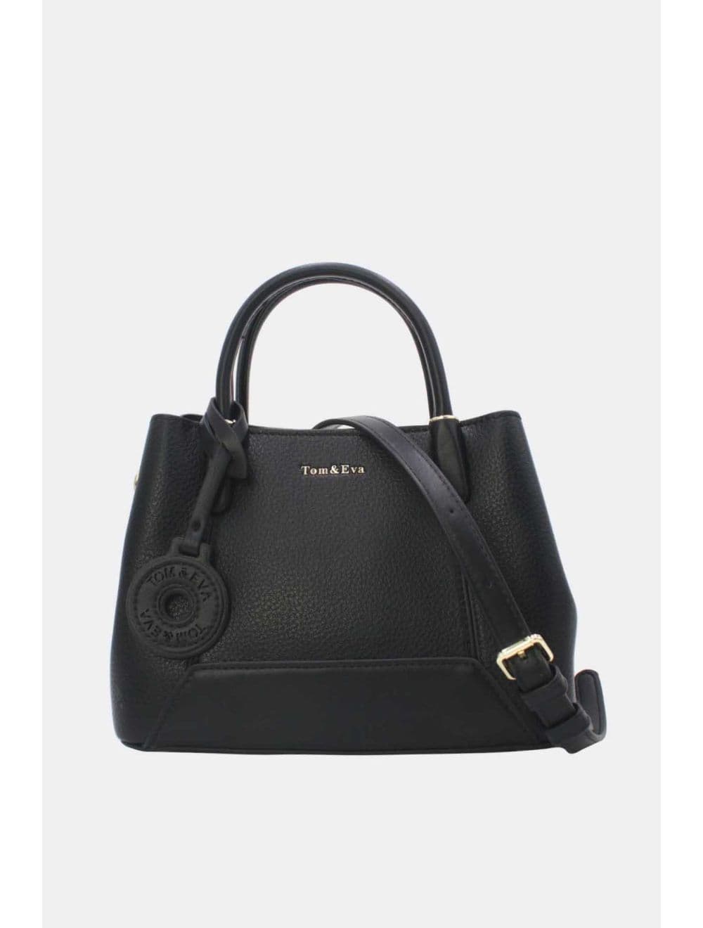 Petit Sac à Main Effet Cuir Grainé 25B-6417-Noir