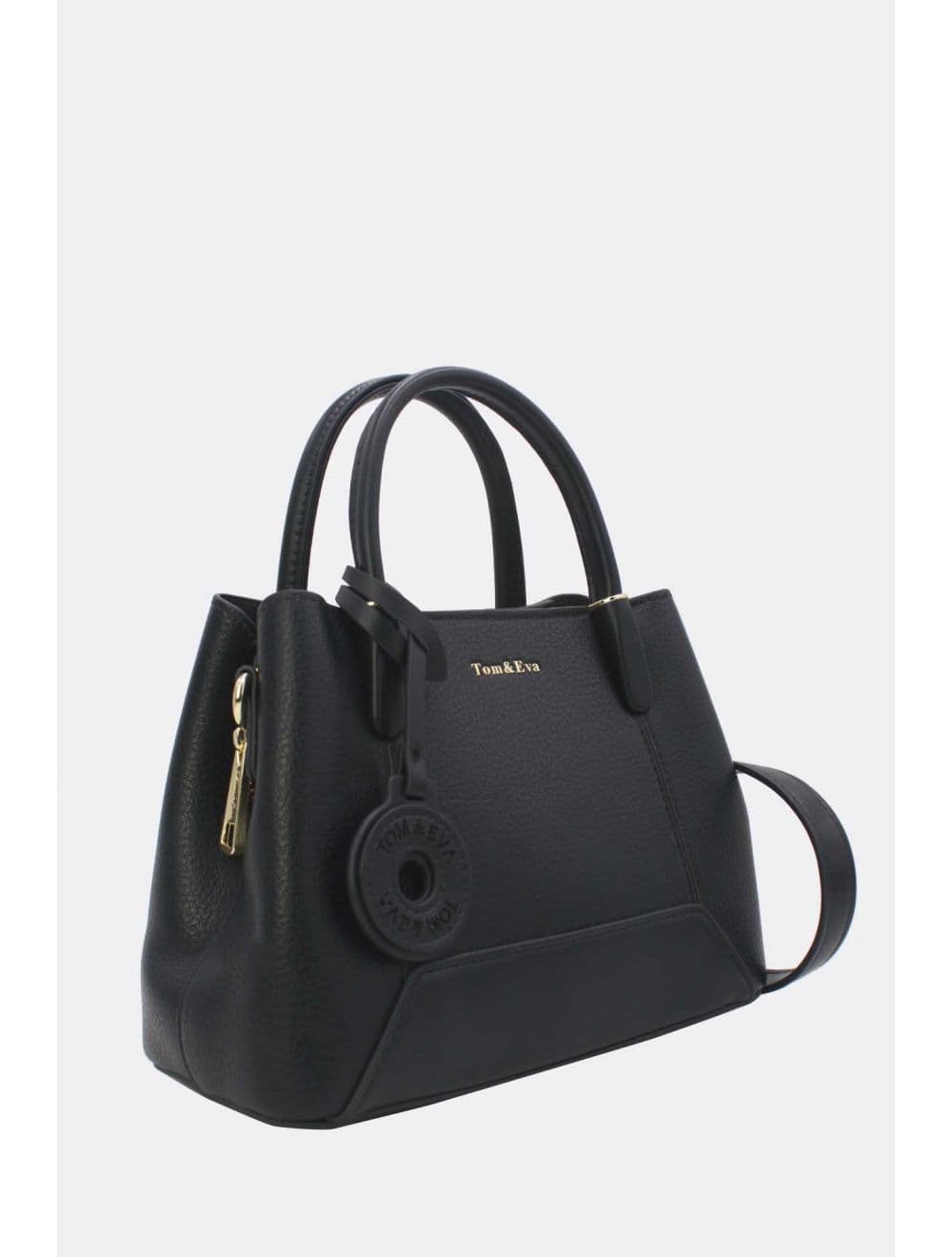 Petit Sac à Main Effet Cuir Grainé 25B-6417-Noir — vue 2