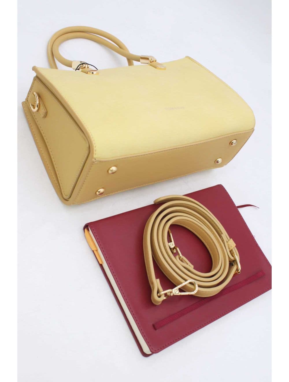 Petit Sac à Main Rigide 25B-6376-Jaune — vue 4