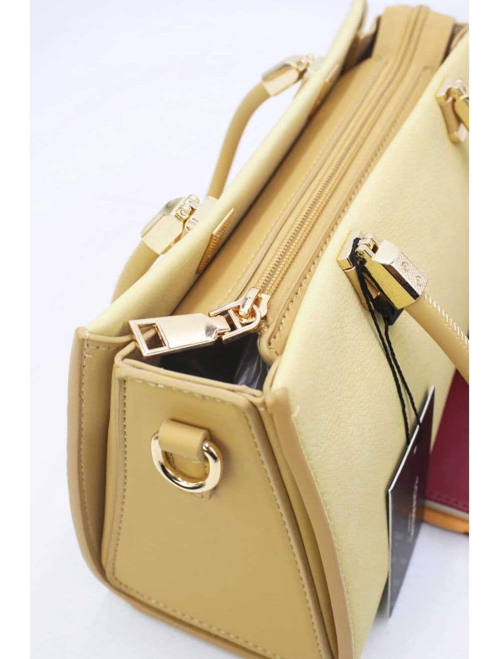 Petit Sac à Main Rigide 25B-6376-Jaune — vue 5