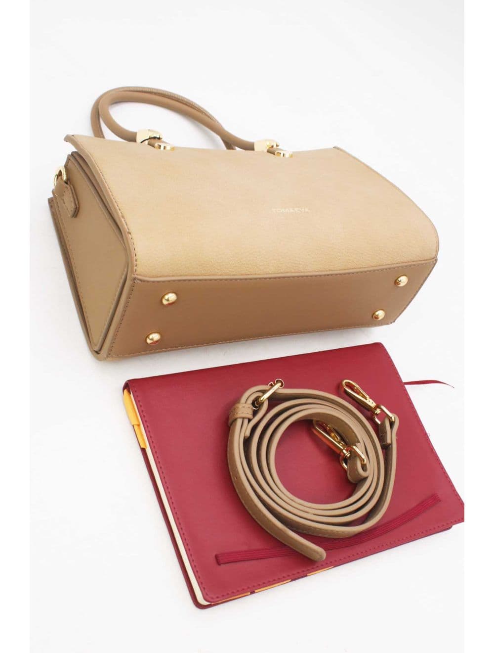 Petit Sac à Main Rigide 25B-6376-Abricot — vue 4