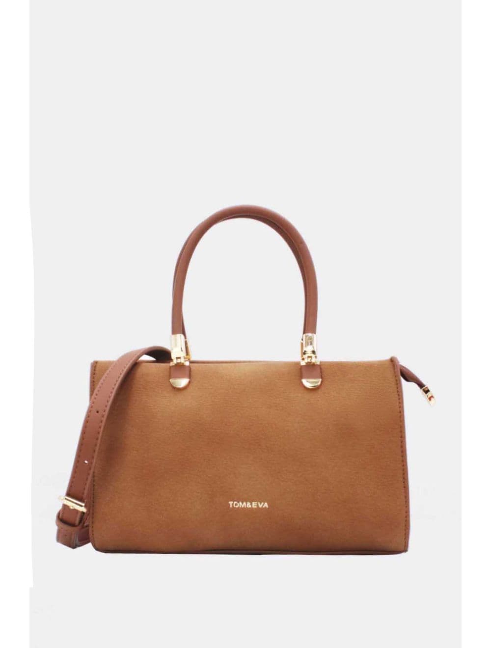 Petit Sac à Main Rigide 25B-6376-Brun