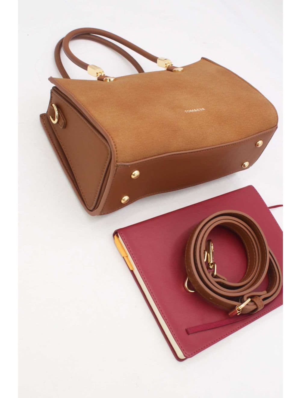 Petit Sac à Main Rigide 25B-6376-Brun — vue 4