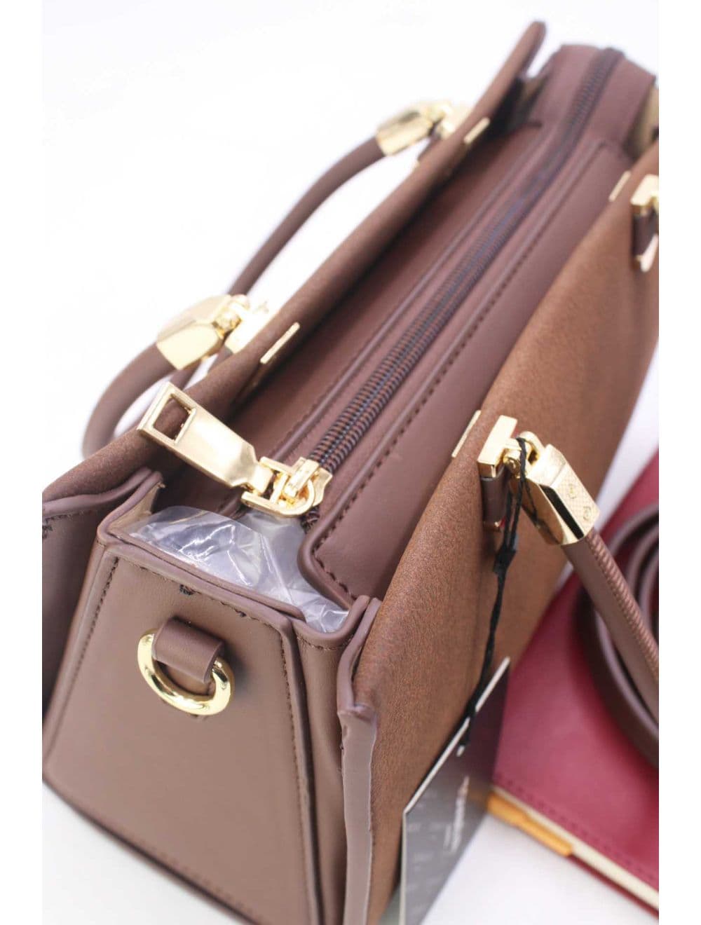 Petit Sac à Main Rigide 25B-6376-Café — vue 5