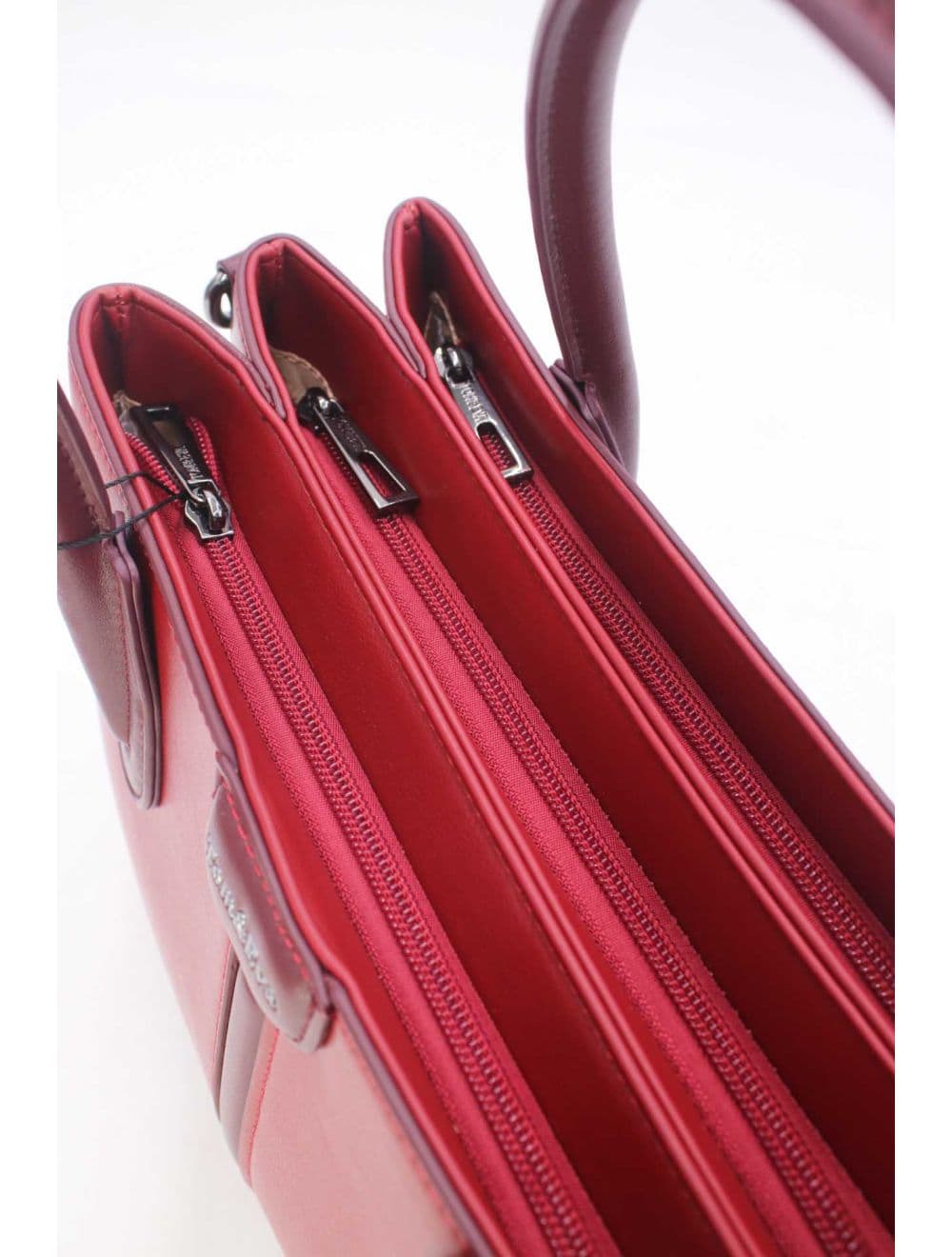 Sac à Main Chic Bicolore 25B-6364-Burgundy — vue 5