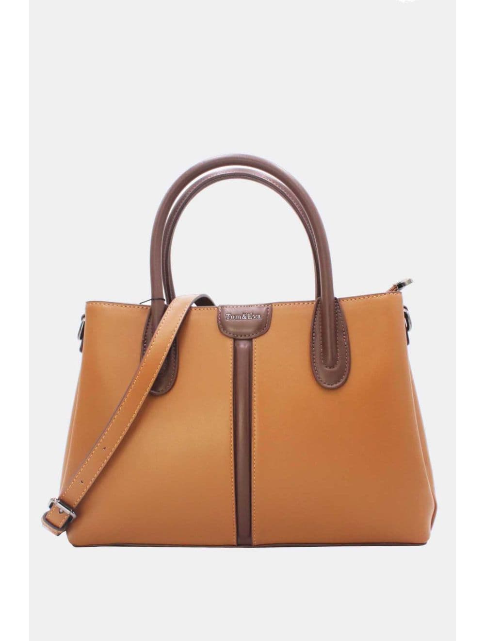 Sac à Main Chic Bicolore 25B-6364-Brown/Coffee