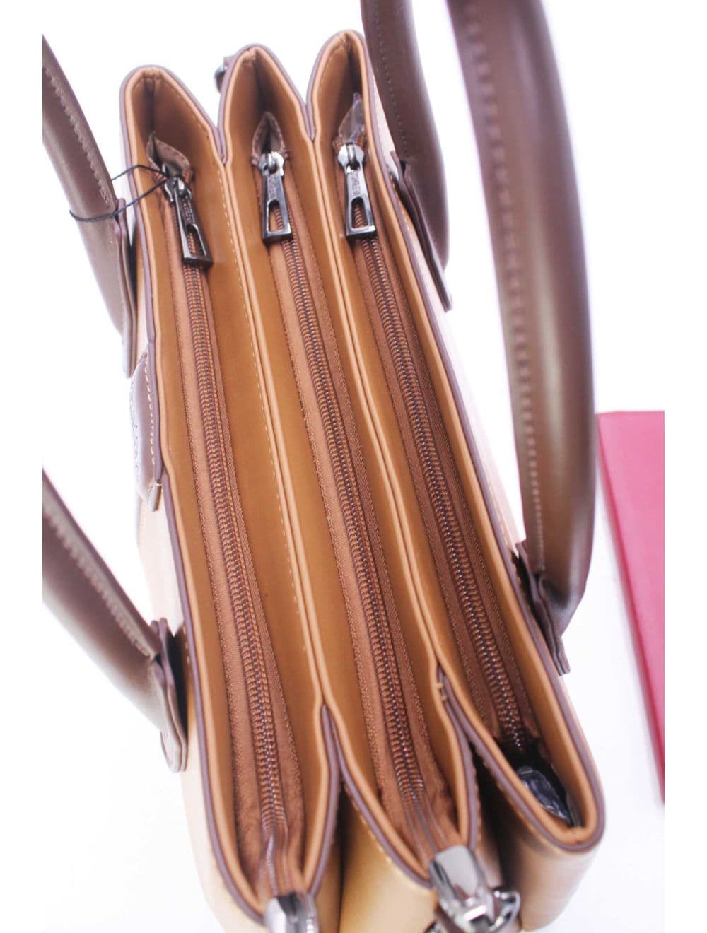 Sac à Main Chic Bicolore 25B-6364-Brown/Coffee — vue 5