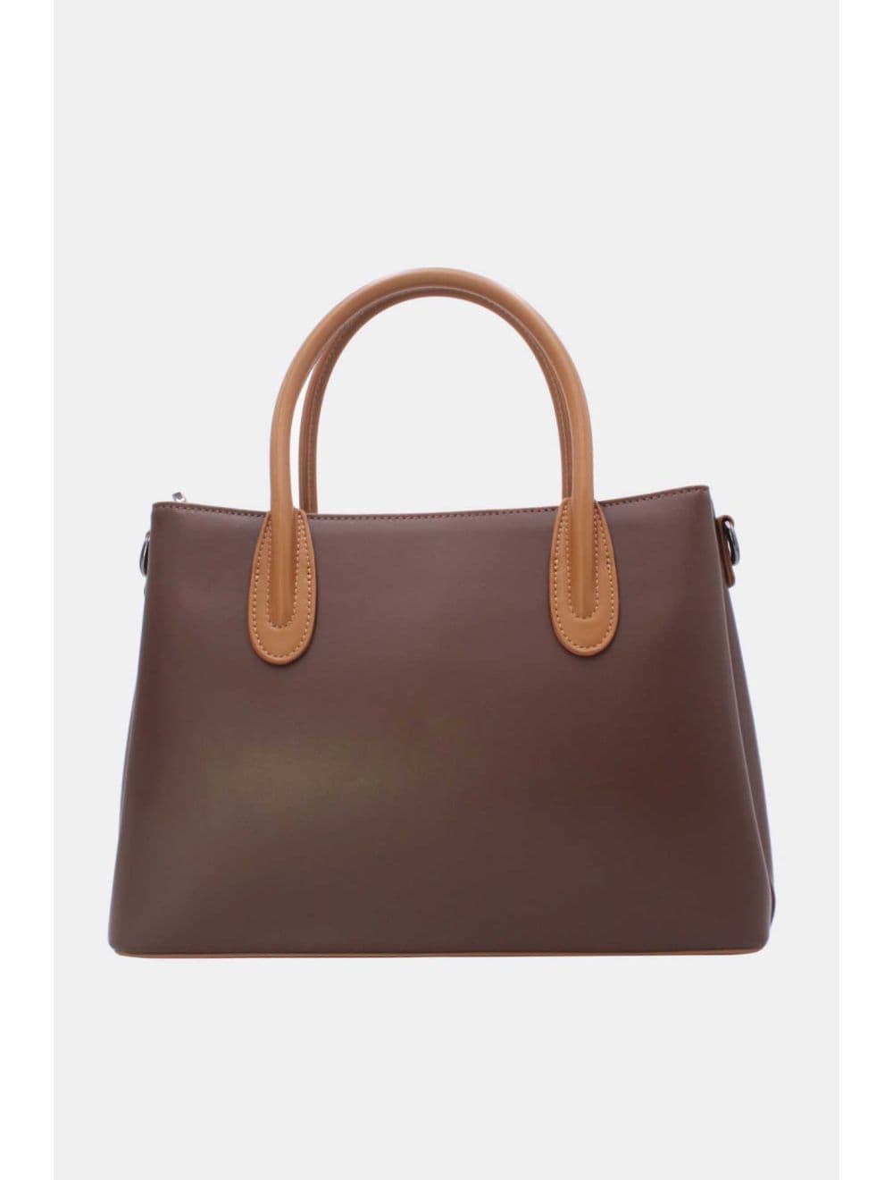 Sac à Main Chic Bicolore 25B-6364-Coffee/Brown — vue 3