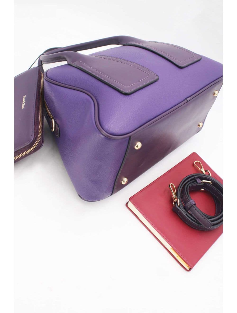 Sac à Main Avec Portefeuille 2 in 1 25B-6318-Violet — vue 3