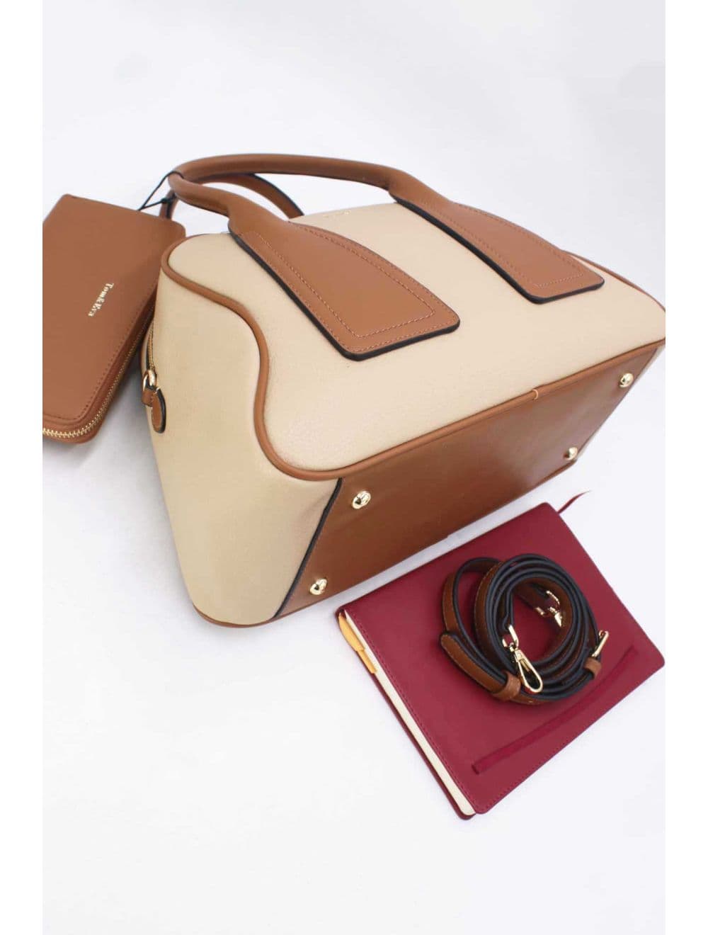 Sac à Main Avec Portefeuille 2 in 1 25B-6318-Beige — vue 3