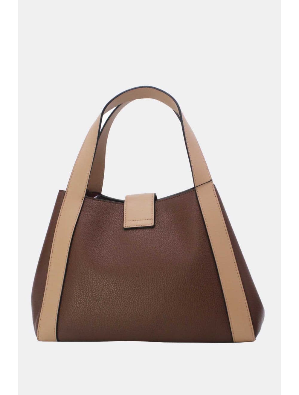 Sac à Main Transformable Fermoir Languette 25B-6223-Coffee/Khaki — vue 3