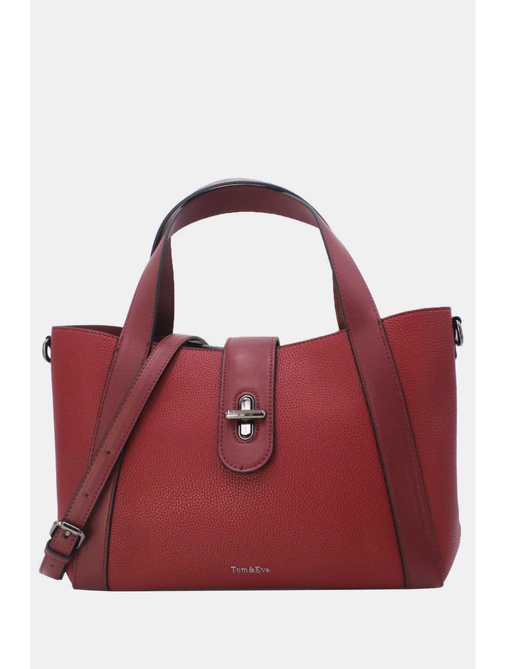Sac à Main Transformable Fermoir Languette 25B-6223-Red/D.Red — vue 2