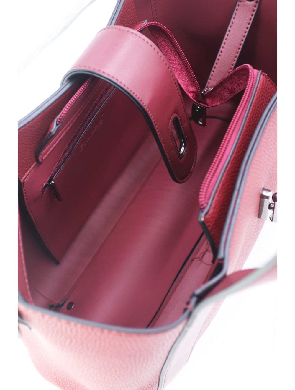 Sac à Main Transformable Fermoir Languette 25B-6223-Red/D.Red — vue 5