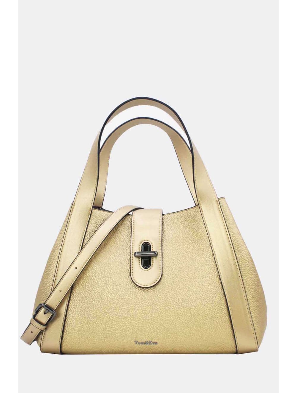 Sac à Main Transformable Fermoir Languette 25B-6223-Dorée