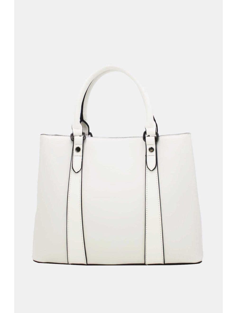 Grand Sac Ordinateur Femme Effet Cuir 25B-6351-Beige — vue 4