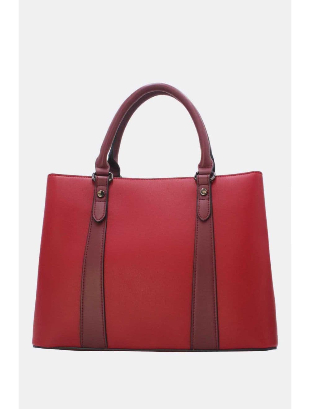 Grand Sac Ordinateur Femme Effet Cuir 25B-6351-Bordeaux — vue 3