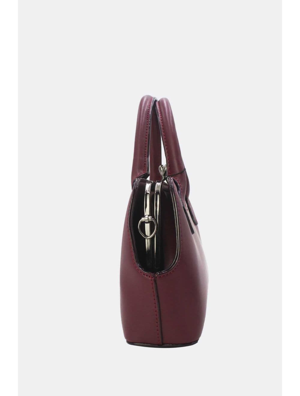 Sac Boston Plat à Fermoir Rétro Noir 25B-6371-Z.Red — vue 6