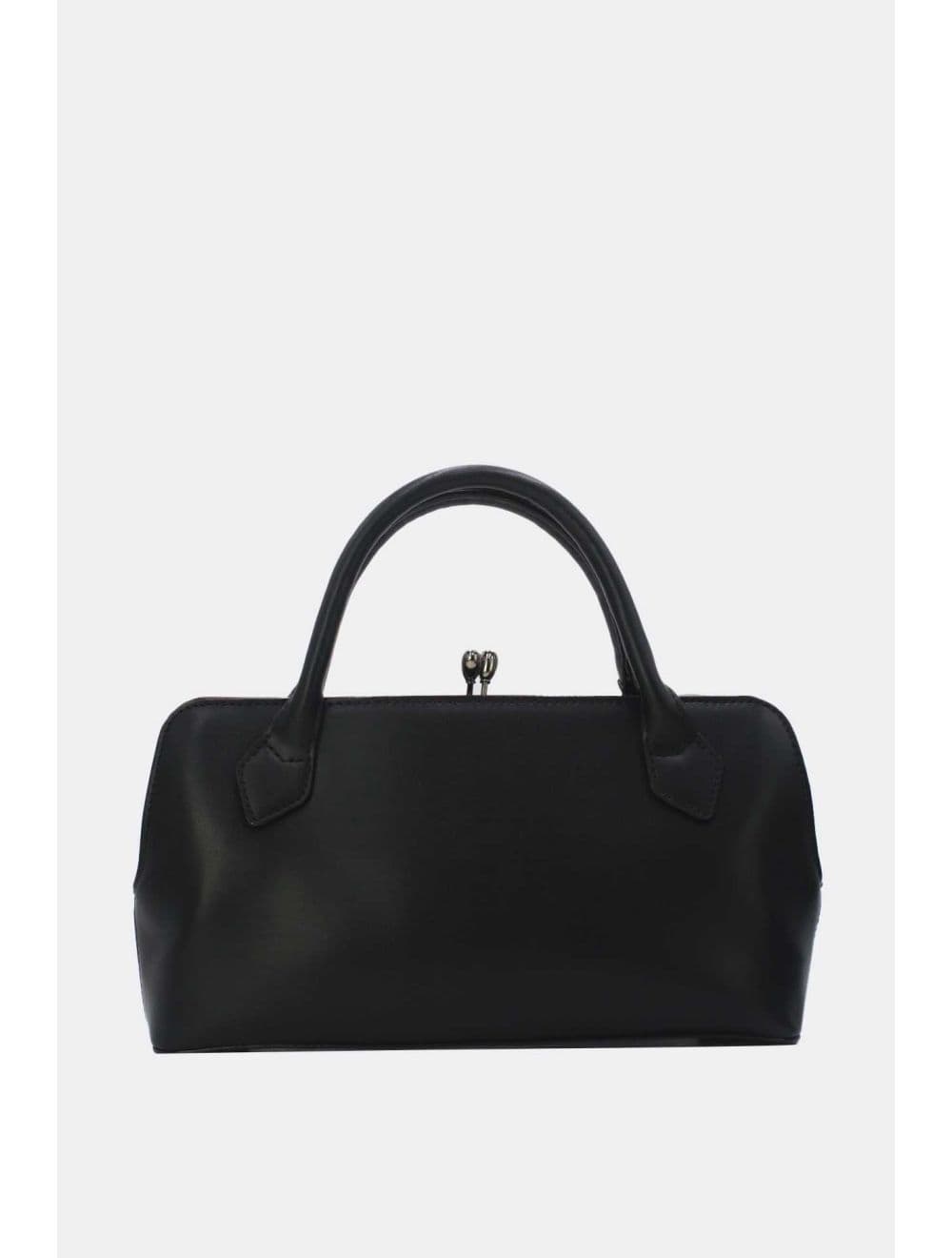 Sac Boston Plat à Fermoir Rétro Noir 25B-6371-Noir — vue 3