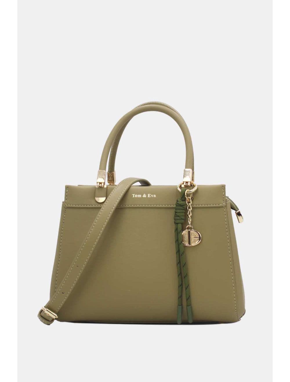 Medium Sac à Main Chic Avec Pendentifs 25B-6277-Vert