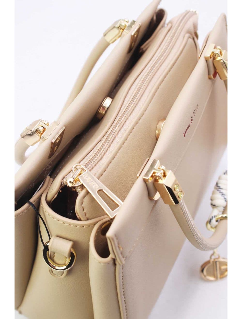 Medium Sac à Main Chic Avec Pendentifs 25B-6277-Abricot — vue 5