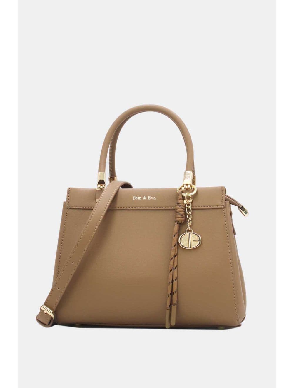 Medium Sac à Main Chic Avec Pendentifs 25B-6277-Kaki
