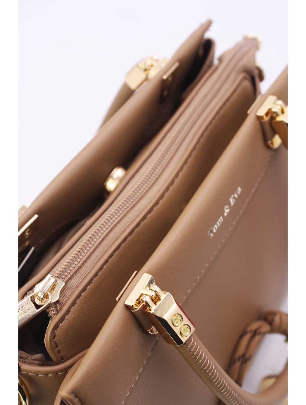 Medium Sac à Main Chic Avec Pendentifs 25B-6277-Kaki — vue 5