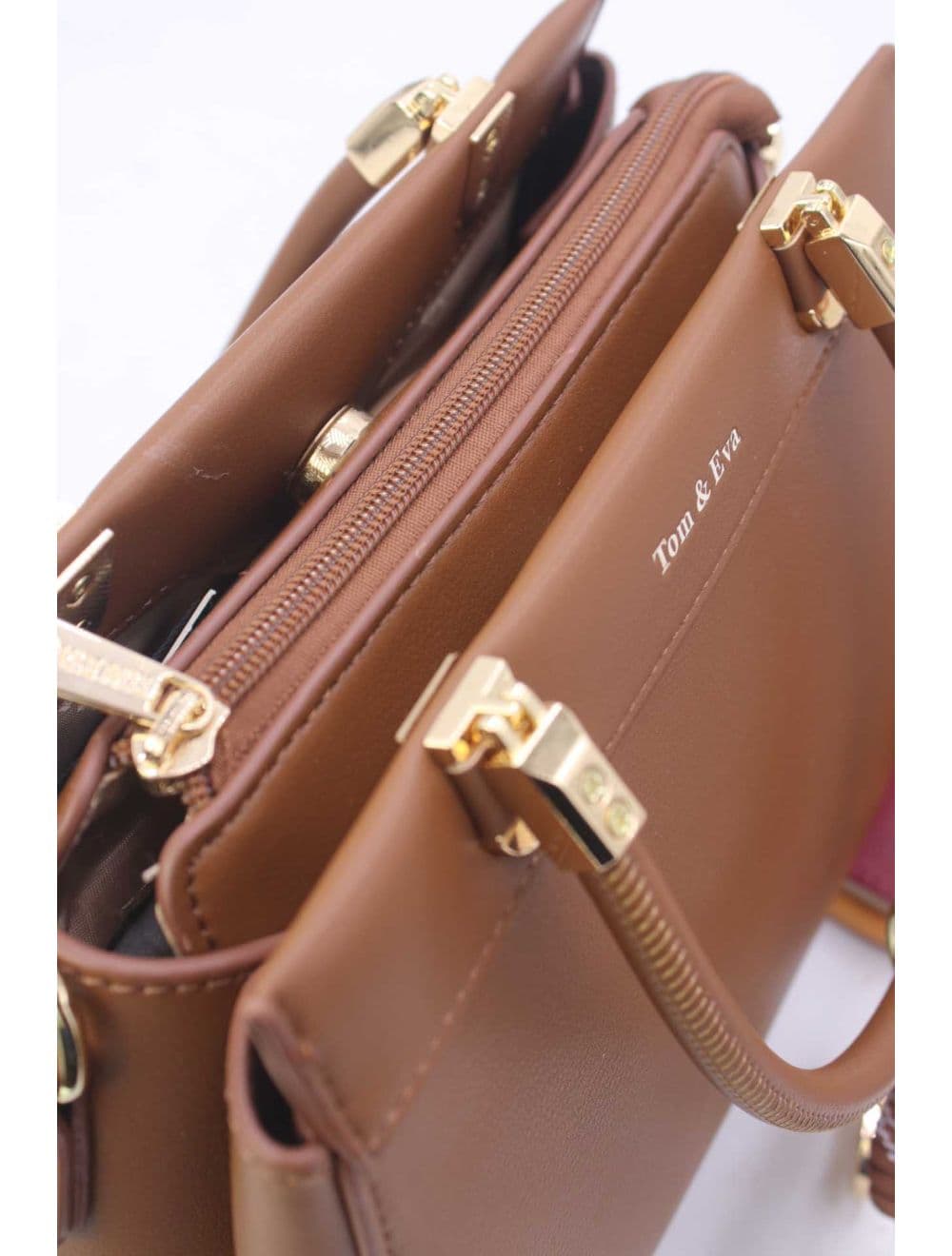 Medium Sac à Main Chic Avec Pendentifs 25B-6277-Café — vue 5